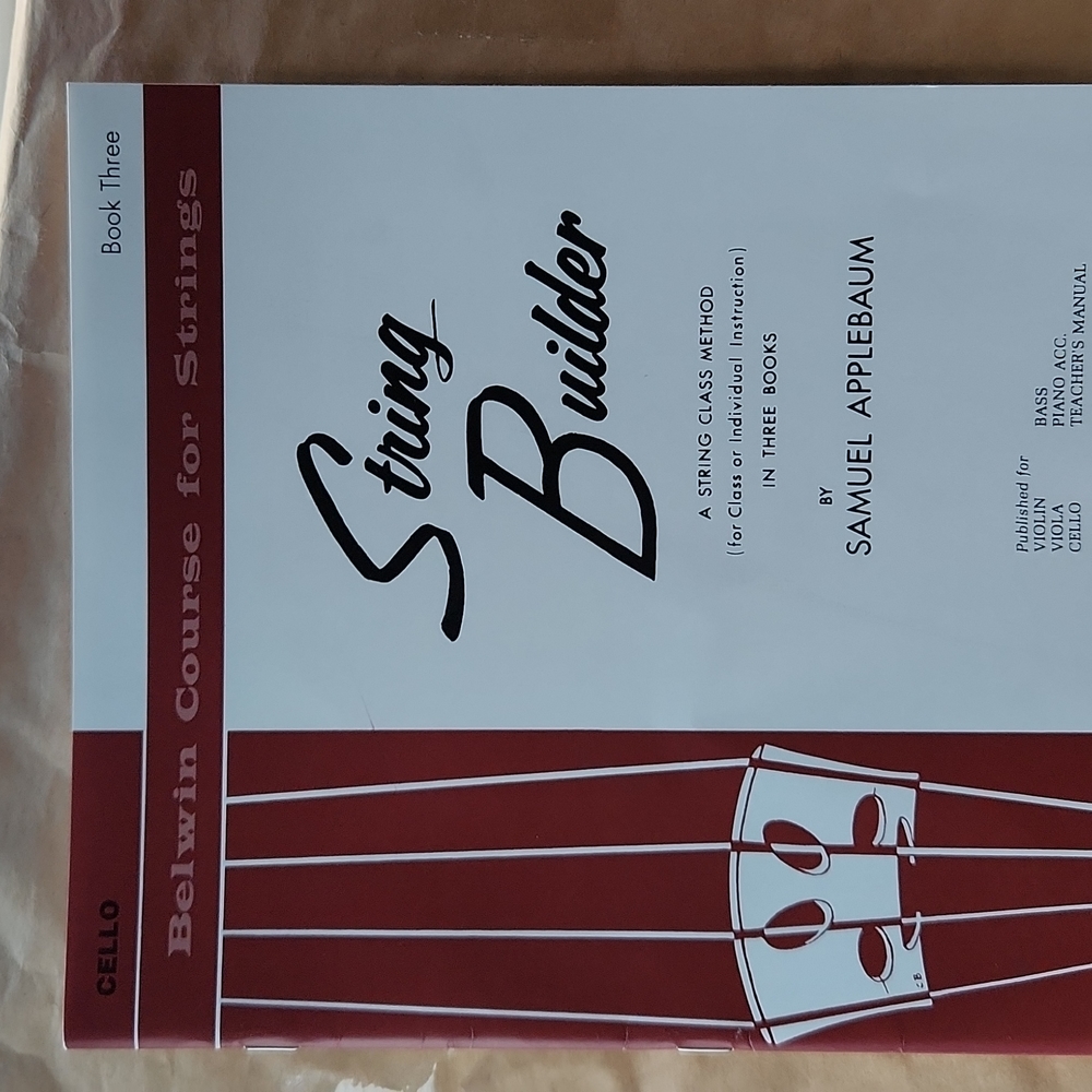 NEW Applebaum CELLO String Builder #3